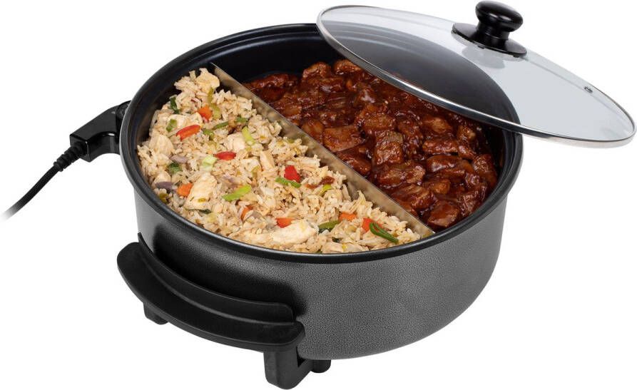 Tristar Hapjespan PZ-9135 – Elektrische Hapjespan met Deksel 30 cm – Snackpan XL Anti-aanbaklaag en Regelbare Thermostaat – Maximaal 250 ⁰C- Zwart - Foto 2