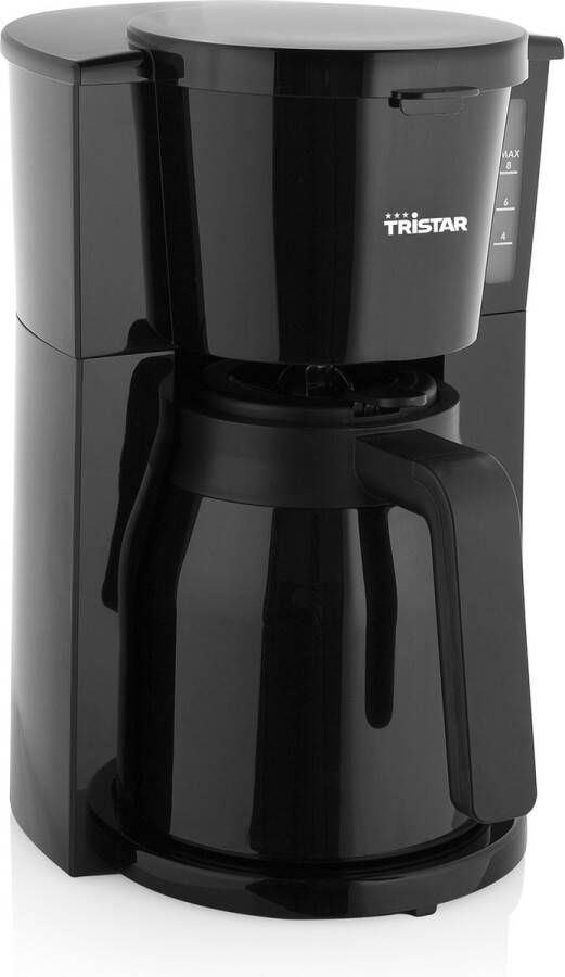 Tristar Koffiezetapparaat CM-1285 Filter-koffiezetapparaat Geschikt voor Camping gebruik Compact en gemakkelijk mee te nemen Thermos kan 1 liter Druppelstop Automatische uitschakeling 900 watt Zwart