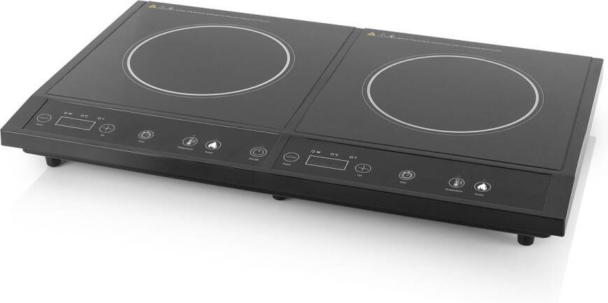 Tristar Elektrische Kookplaat IK-6179 Dubbele inductie kookplaat Vrijstaande Elektrische Kookplaat 2 Kookzones Digitale bediening Zwart - Foto 2