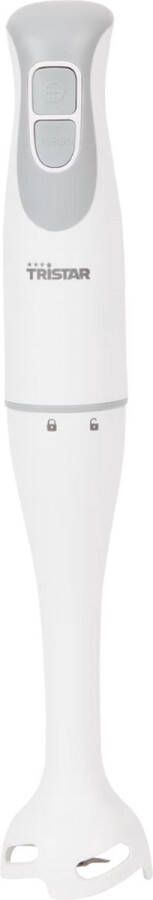 Tristar Staafmixer 1200W – 2-in-1 staafmixer Set Roestvrijstaal – Antispat – Ergonomisch – Inclusief Maatbeker Wit