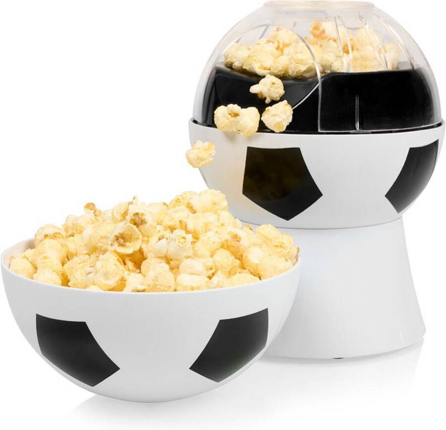 Tristar PO-2602 Popcornmaker voetbal Wit – Gezonde Popcorn in een Handomdraai popcorn popper Wit 0 28 l 1200 W