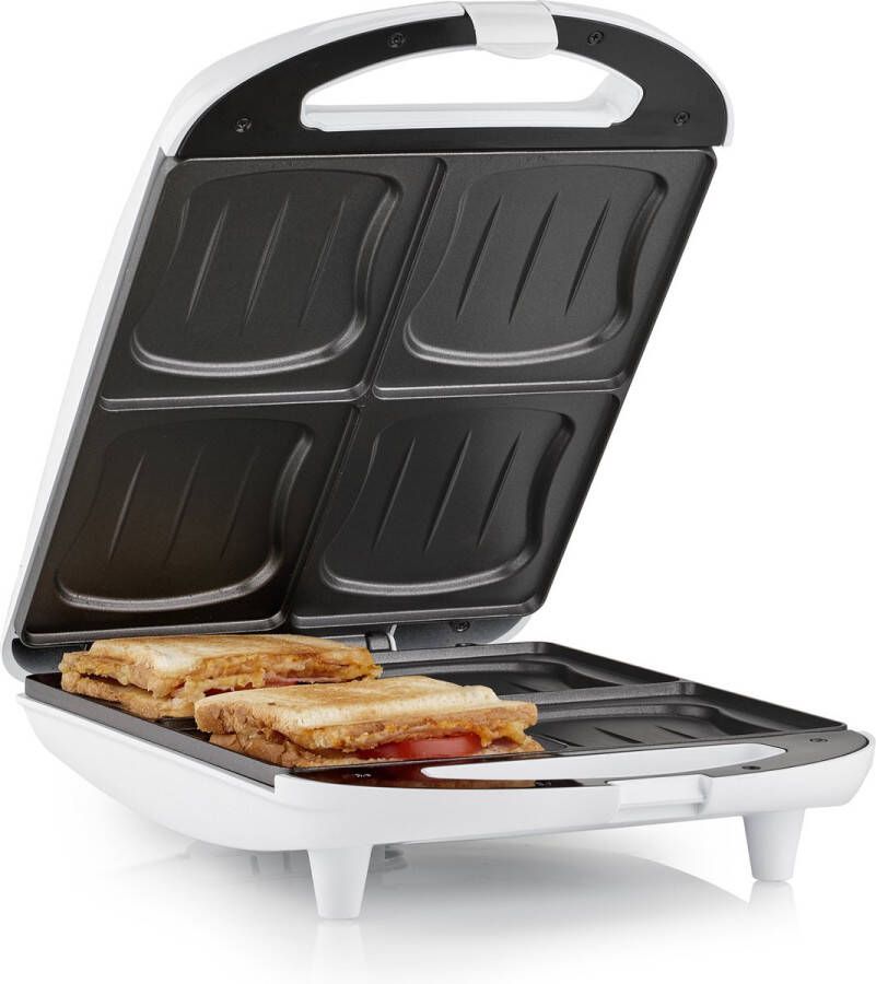 Tristar SA-3065 Tosti apparaat 1300W Voor 4 tosti's PFAS-vrij Anti aanbaklaag