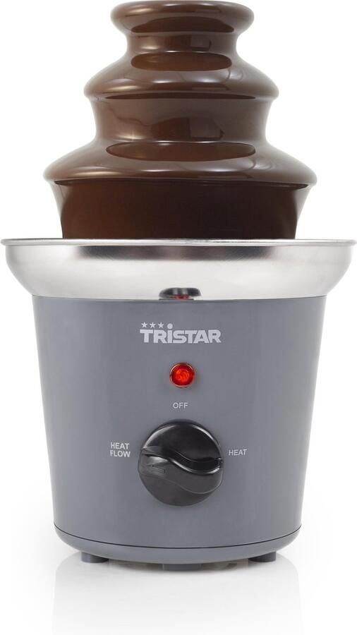 Tristar CF-1603 Chocoladefontein Moederdag cadeautje 3 Lagen Chocolade fondue Warmhoudfunctie RVS Design 4 personen - Foto 2