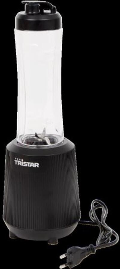 Tristar blender to go 400 watt zwart Inclusief deksel om de fles mee te nemen