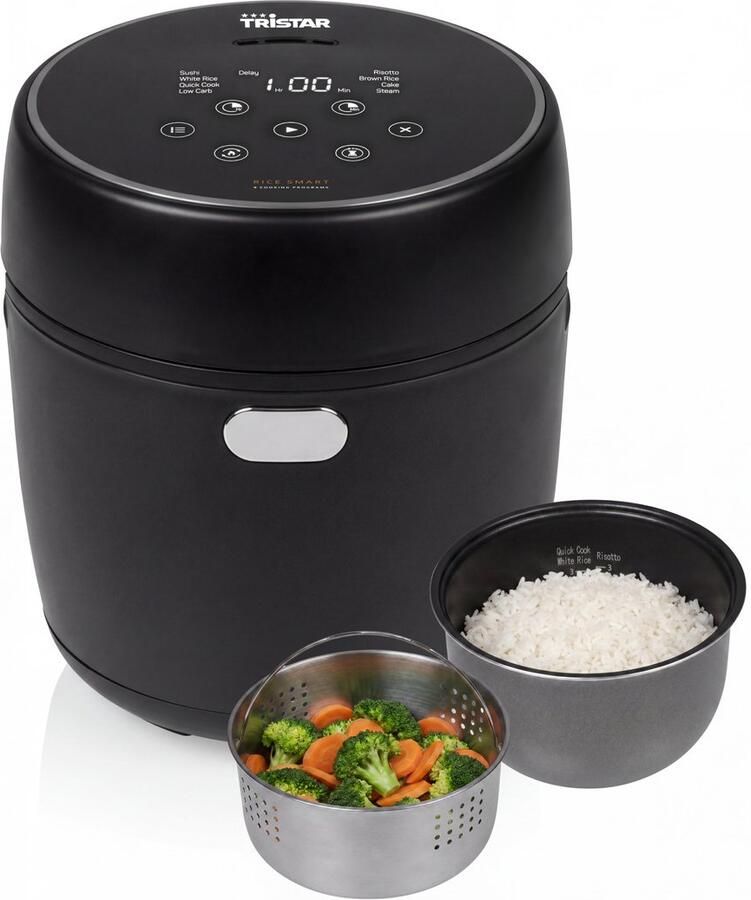 Tristar digitale rijstkoker RK-6238 0 6L 8 programma's Low Carb Functie