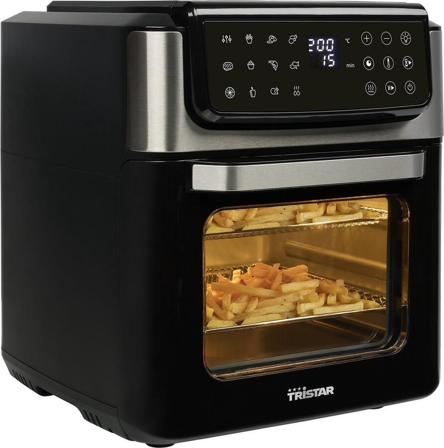 Tristar Airfryer Oven FR-9068 12 L capaciteit 1600-1800W 13 voorgeprogrammeerde instellingen Kijkvenster