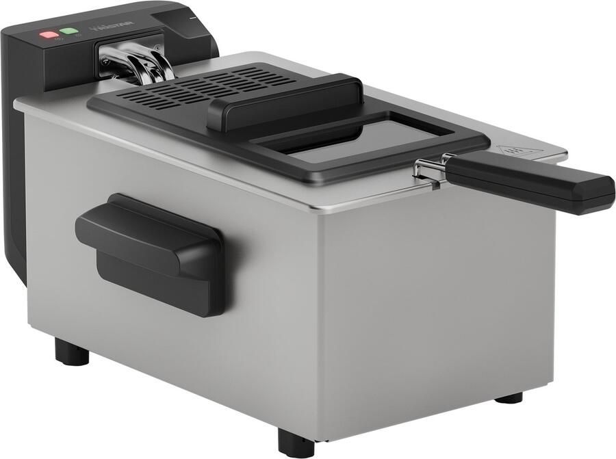 Tristar Frituurpan FR-9327 3 Liter Friteuse Pro 2000W Frituurmandje met afneembaar handvat Met koude zone en kijkvenster RVS