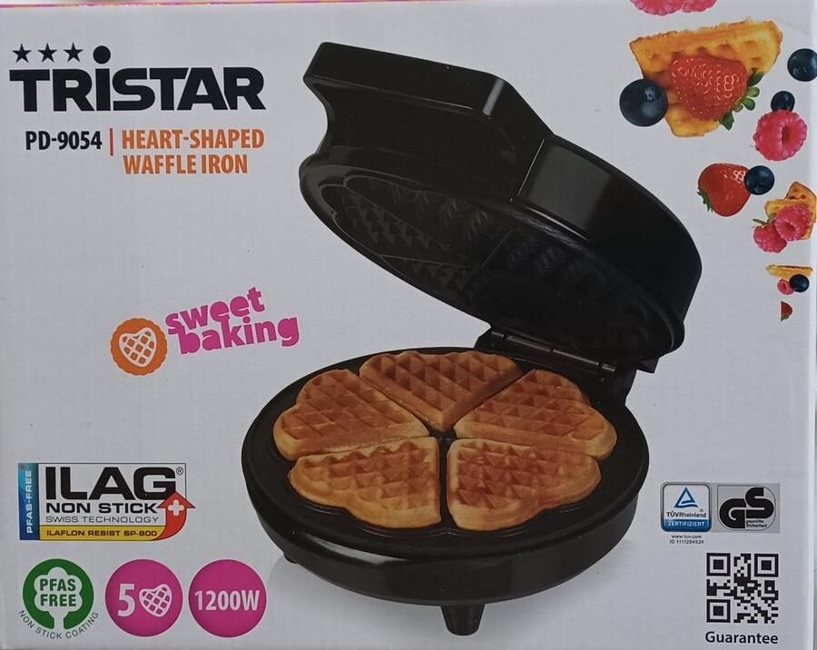 Tristar Hartvormige wafelmaker