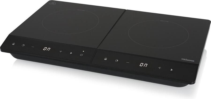 Tristar IK-6162 Luxe Inductiekookplaat – 3500W – LCD-Display – Timer tot 180 min – Veiligheidsglas Antislip Zwart