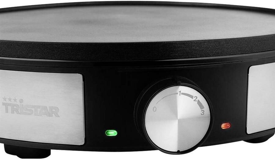 Tristar Crêpemaker BP-2638 Pannenkoekenmaker 30 centimeter Regelbare Thermostaat Inclusief accessoires RVS - Foto 4