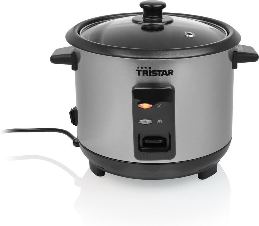 Tristar RK-6146 Rijstkoker 1L 5 personen Droogkookbeveiliging warmhoudfunctie Verwijderbare binnenpan