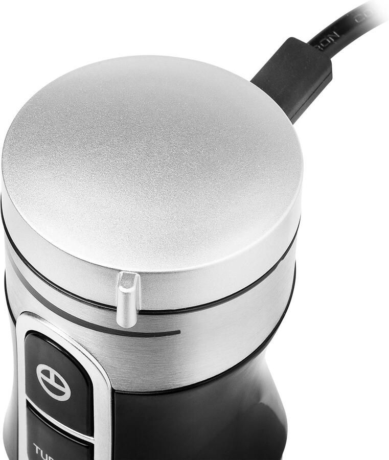Tristar Staafmixer MX-4828 Turbofunctie Met afneembare roestvrijstalen staaf Inclusief Maatbeker 700ml 1000 watt RVS