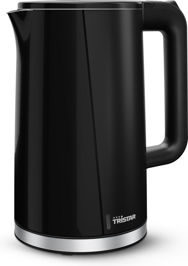 Tristar WK-3407 Waterkoker Luxe Dubbelwandige waterkoker cool touch behuizing 2200 W Zwart 1.7L