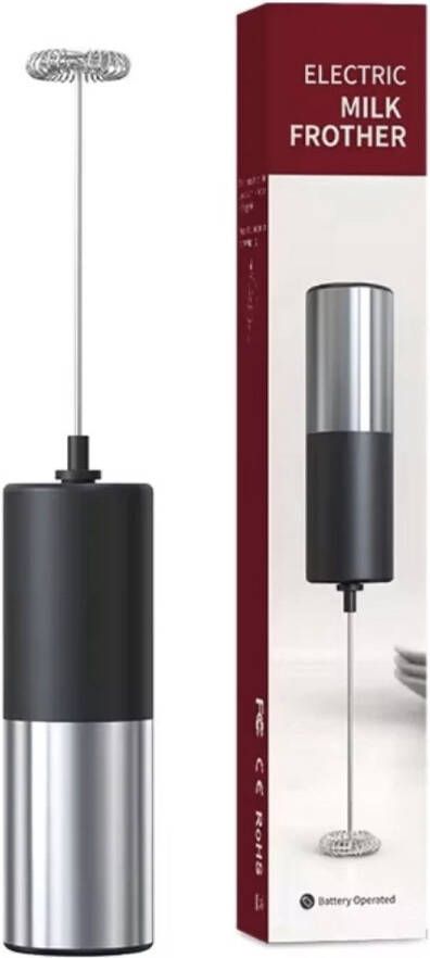 TrueSelect Melkopschuimer elektrische Melkopschuimer handmatig melkklopper Luxe melkopschuimer Zwart