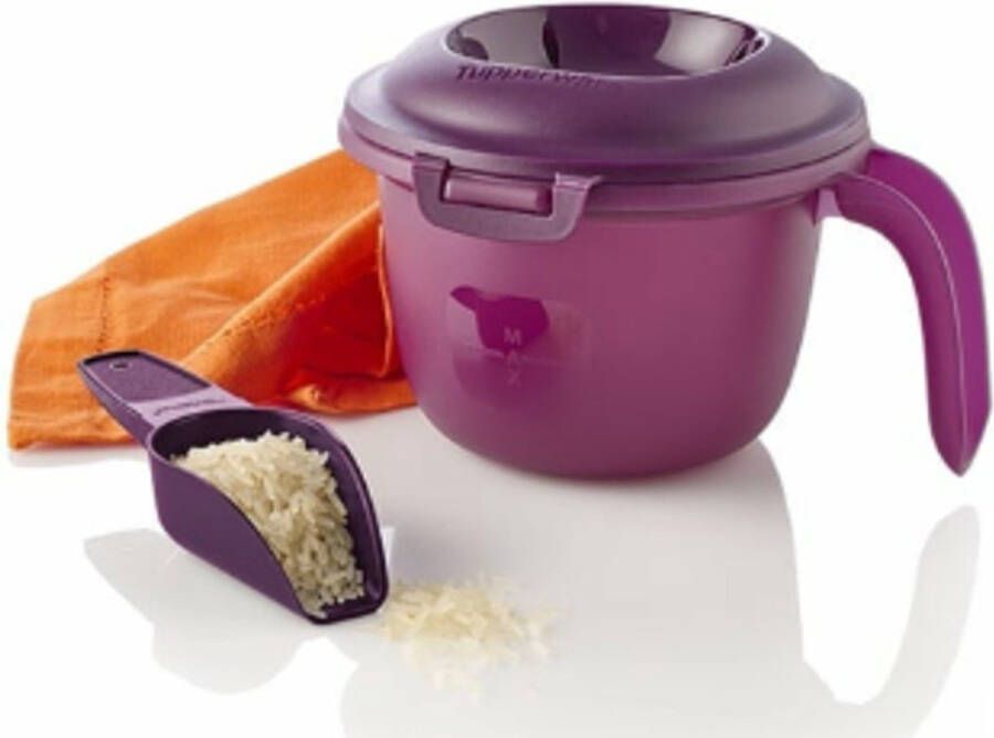 Tupperware Magnetron junior rijstkampioen 550 ml zwart wit enkele rijstkoker - Foto 3