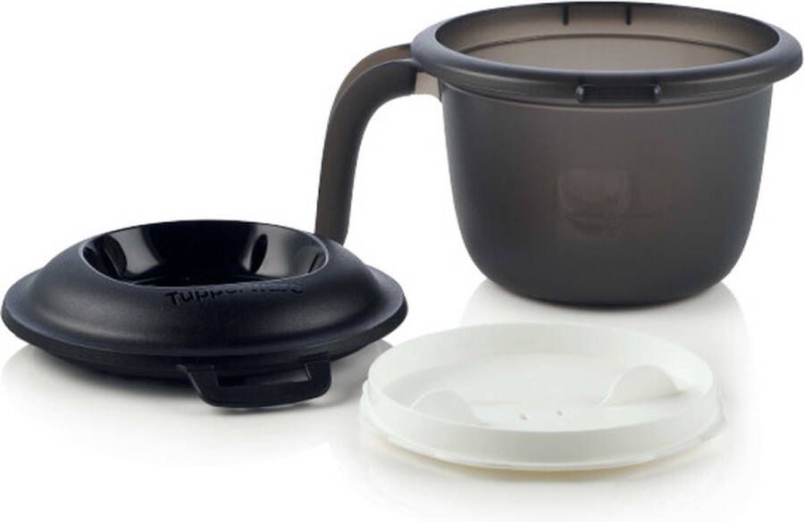 Tupperware Magnetron junior rijstkampioen 550 ml zwart wit enkele rijstkoker - Foto 5