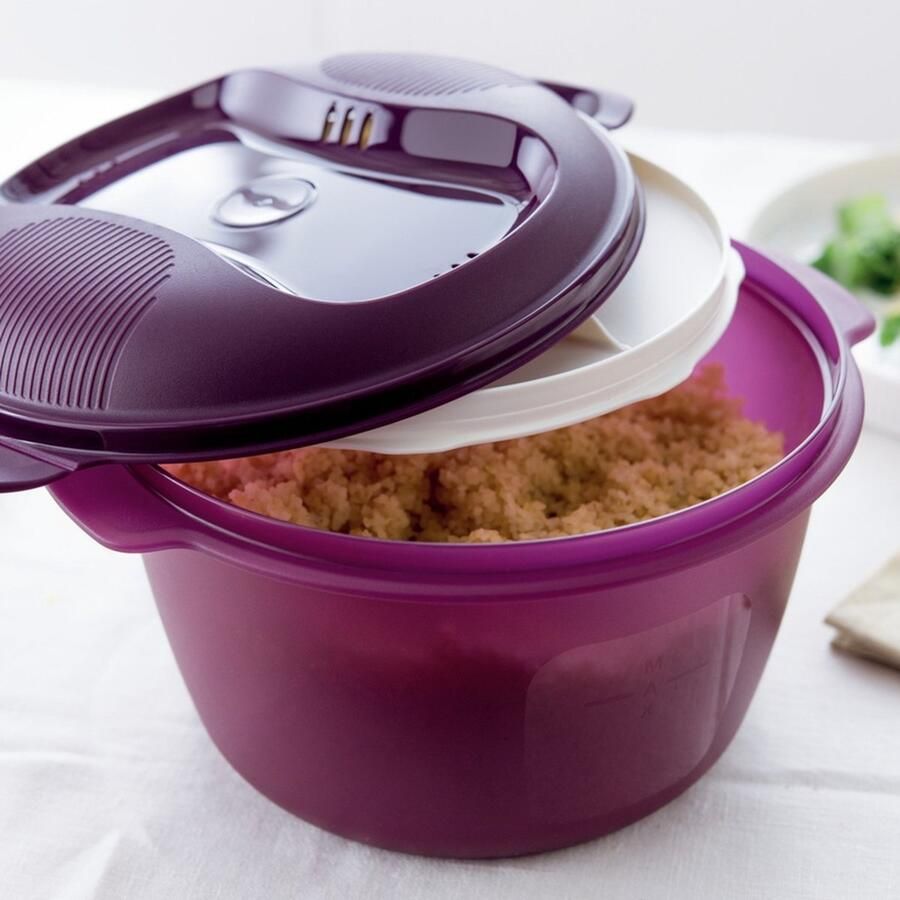 Tupperware Rijstmaker Rijstkoker in magnetron — 3L