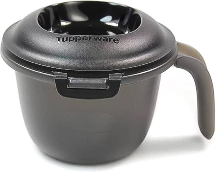 Tupperware Magnetron junior rijstkampioen 550 ml zwart wit enkele rijstkoker - Foto 2