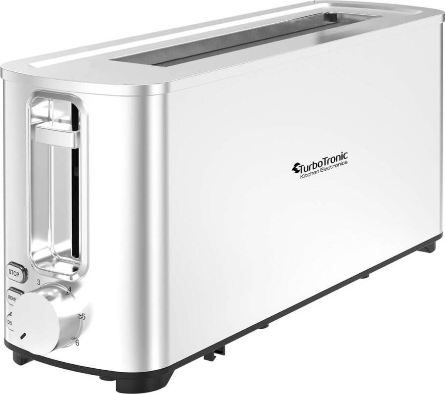 TurboTronic BF14 Broodrooster Toaster met Extra Brede Sleuf 2 Boterhammen RVS - Foto 2