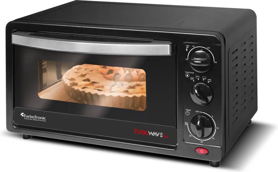 TurboTronic EV14 Vrijstaande oven Mini oven Elektrische oven 14L Zwart - Foto 2