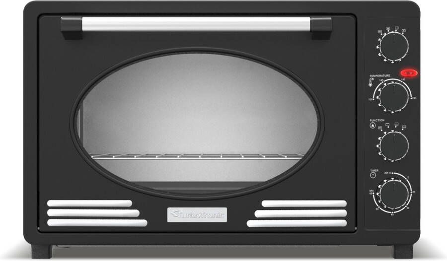 TurboTronic EV45R Retro Elektrische Oven 45 liter Zwart