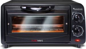 TurboTronic Ev9 Rvs Elektrische Oven 800w 9 Liter Zwart