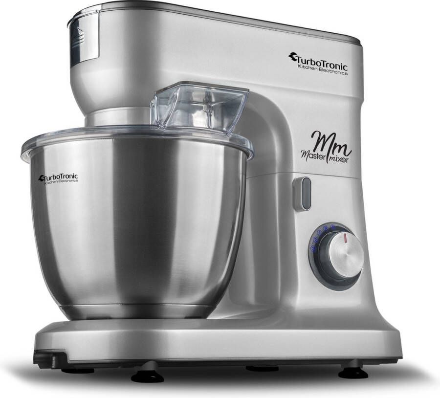 TurboTronic TT-015 Keukenmachine – Mixer – 6.5 Liter – Zilver