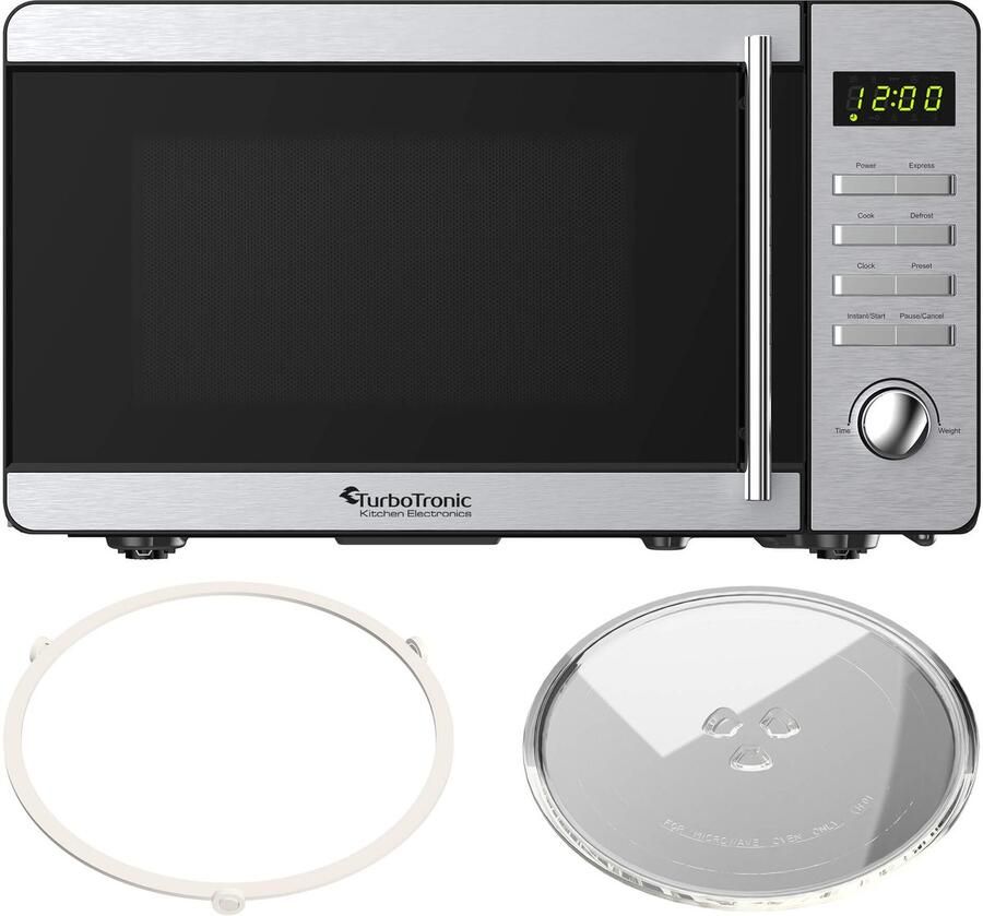 TurboTronic MW20 Vrijstaande Magnetron 20 Liter Zilver