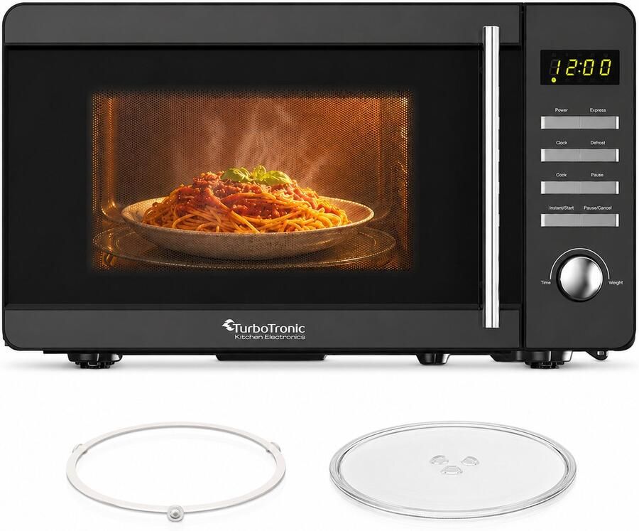 TurboTronic MW20 Vrijstaande Magnetron Microwave 20 Liter Zwart
