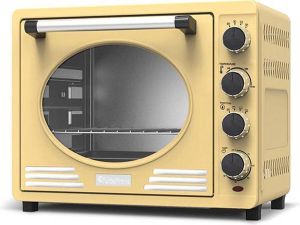 TurboTronic Z-line Retro RVS Elektrische Oven Type TT-EV35R 35 liter 1600W Creme