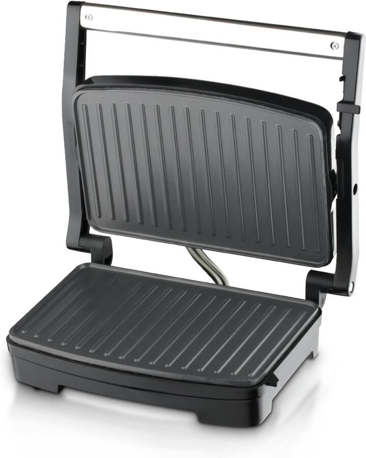 TuseRxln Contactgrill Groot Tosti Apparaat 3-in-1 Voor Contactgrill Sandwichmaker En Opklapbare Tafelgrill 1 Stuk Zwart