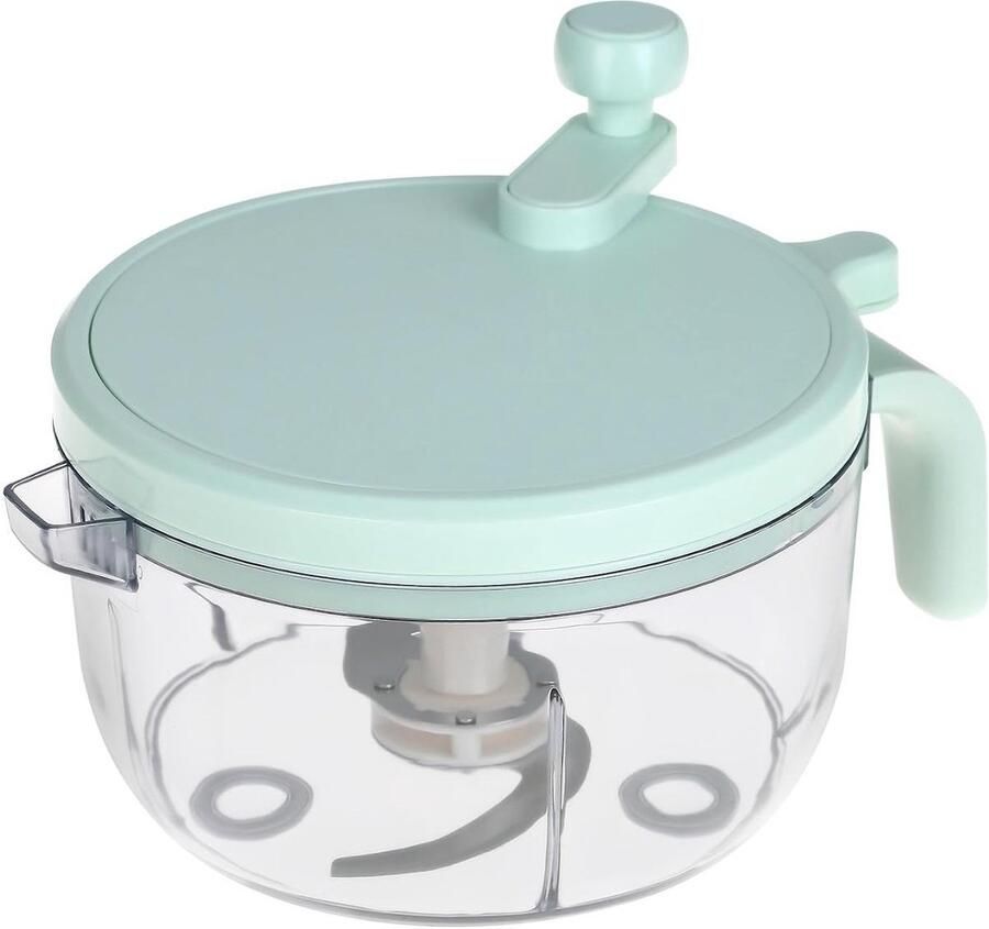 TuseRxln Multihakker Hakmolen Handmatig Handkrukbediening Sneller En Minder Inspanning Grote Capaciteit 1800 Ml Ideaal Voor Groenten Fruit En Noten Gebruik 1 Stuk Keukenapparatuur Wit