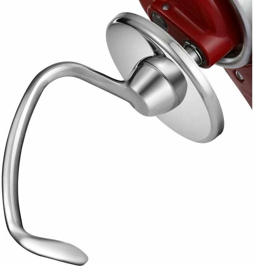 TuseRxln Roestvrijstalen deeghaak – Geschikt voor keukenmachines (4 5–5L) – 1 stuk – Zilver