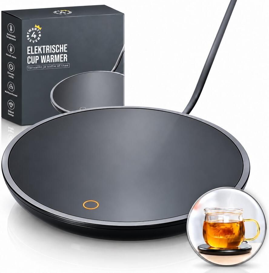 Twenty4seven Warmhoudplaat voor Koffie & Thee Elektrische Mok Warmer Mug & Cup Verwarmer Rechaud Onderzetter voor Bureau