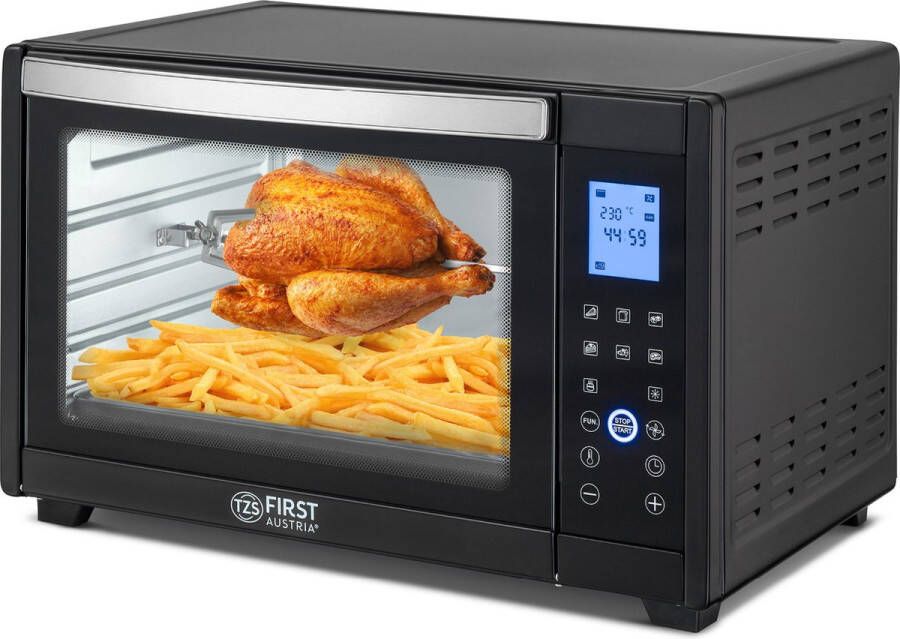 TZS FIRST AUSTRIA Mini oven 45L Digatal 2000W Vrijstaande Heteluchtoven max 230°C Timer