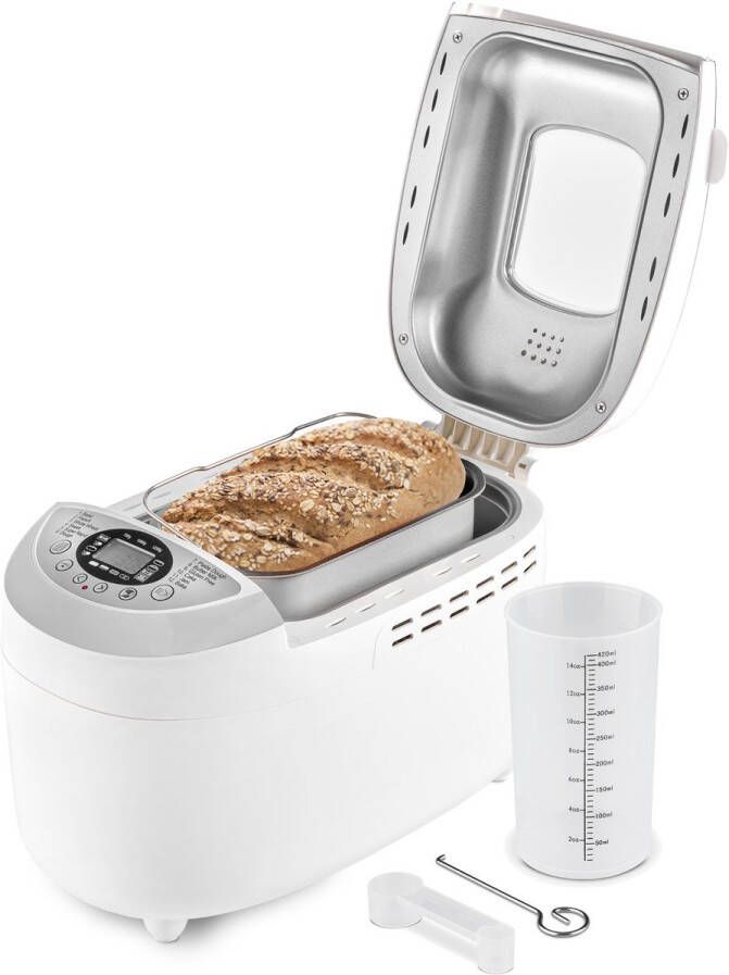 TZS FIRST AUSTRIA Broodbakmachine 900 tot 1250 gr Brood Timer 12 Bakprogramma's 850W Wit - Foto 2