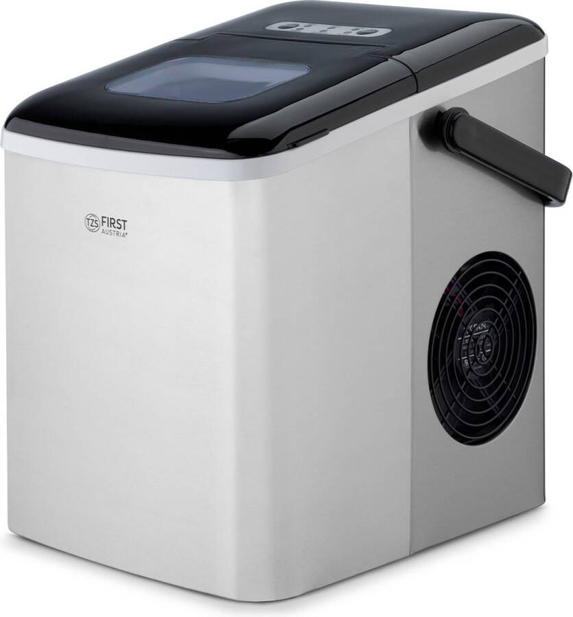 TZS FIRST AUSTRIA IJsblokjesmaker 1.8L Ijsblokjesmachine 9 blokjes in 7 minuten 120W Draagbaar RVS Zelfreinigingsfunctie