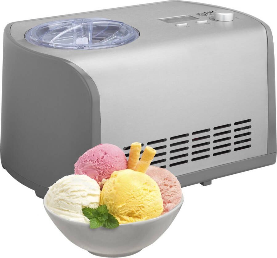 TZS FIRST AUSTRIA IJsmachine 1.2 L Zelfvriezend met compressor 135W Roomijsmachine Ice Cream Maker RVS