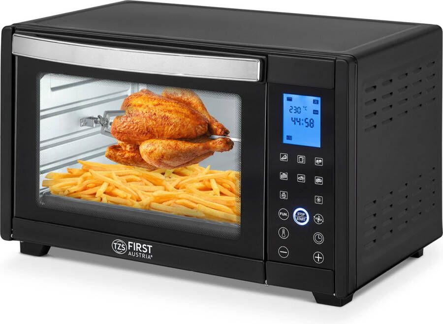 TZS FIRST AUSTRIA Vrijstaande Oven 30L Digatal 1600W Vrijstaande Heteluchtoven max 230°C Timer