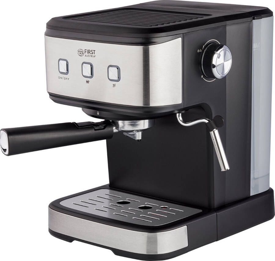 TZS FIRST AUSTRIA Pistonmachine 850W Espressomachine Koffiezetapparaat 15Bar Zwart