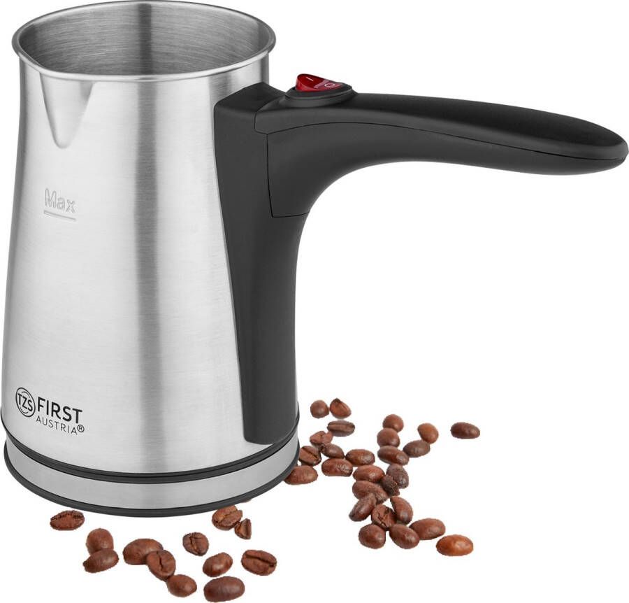 TZS FIRST AUSTRIA Turkse Koffiemachine Turkse Koffieapparaat 350ml Turkish Coffee Maker 800W RVS