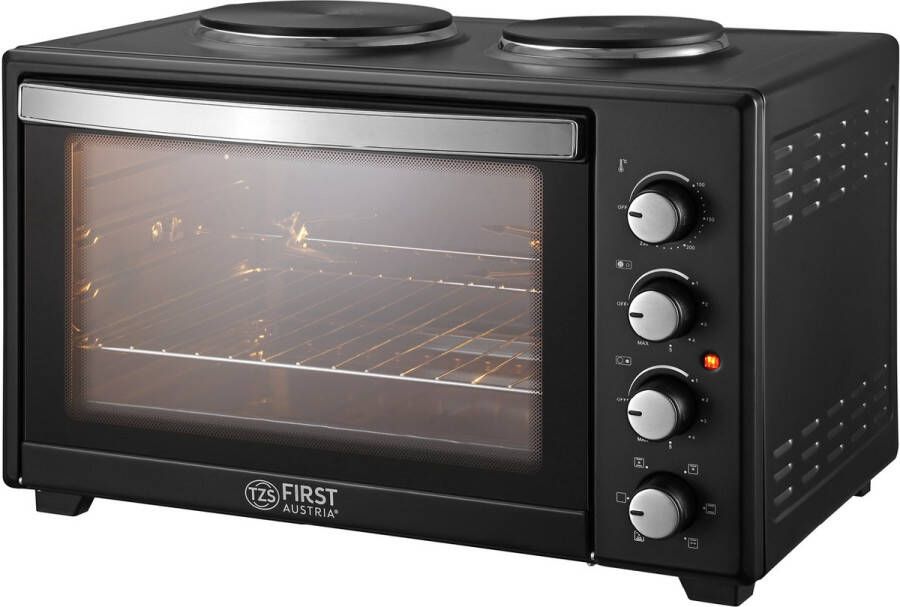 TZS FIRST AUSTRIA Vrijstaande Oven 45L Premium-X-coating Convectie mini oven met kookplaten 3200W max 230°C - Foto 2