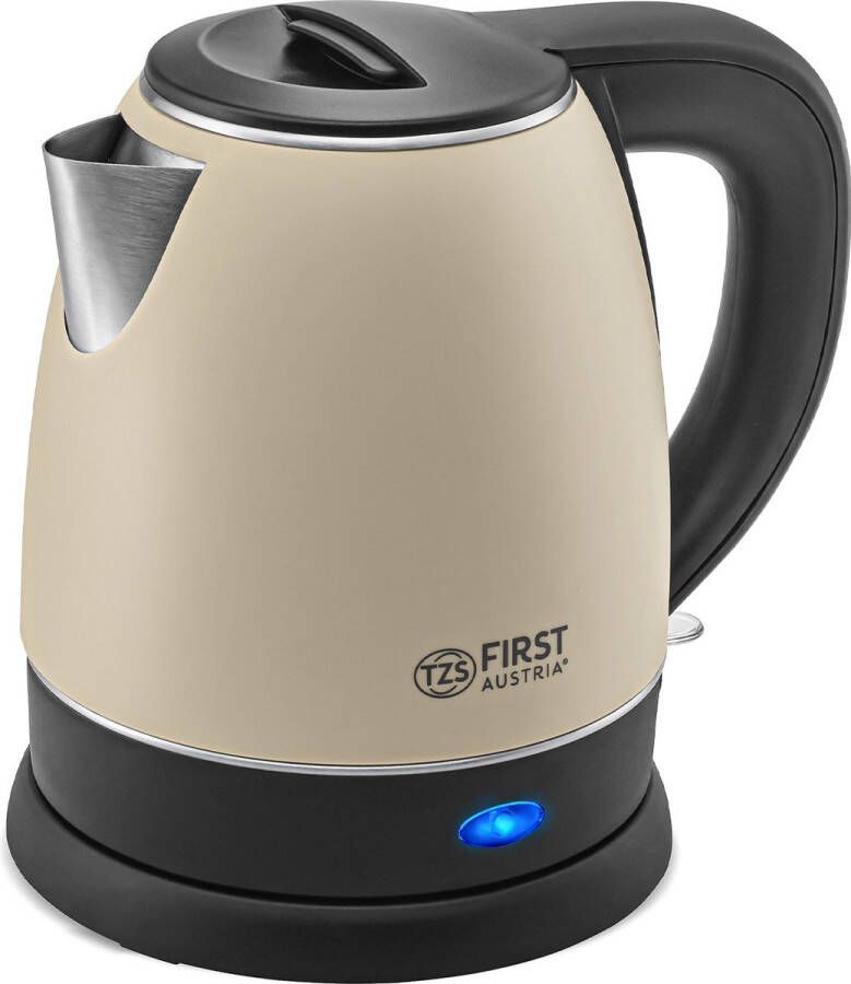 TZS FIRST AUSTRIA Waterkoker 1.2 Liter 360° Draaibaar 2200W Retro Crème