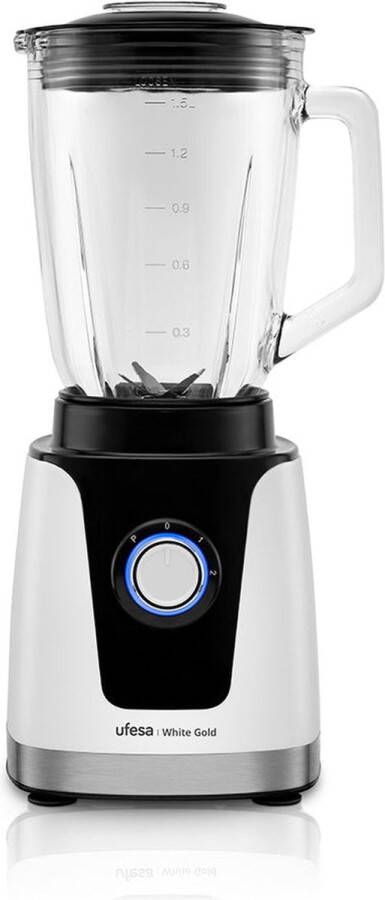 UFESA 70205761 blender 1 5 l Blender voor op aanrecht 1500 W Zwart Wit