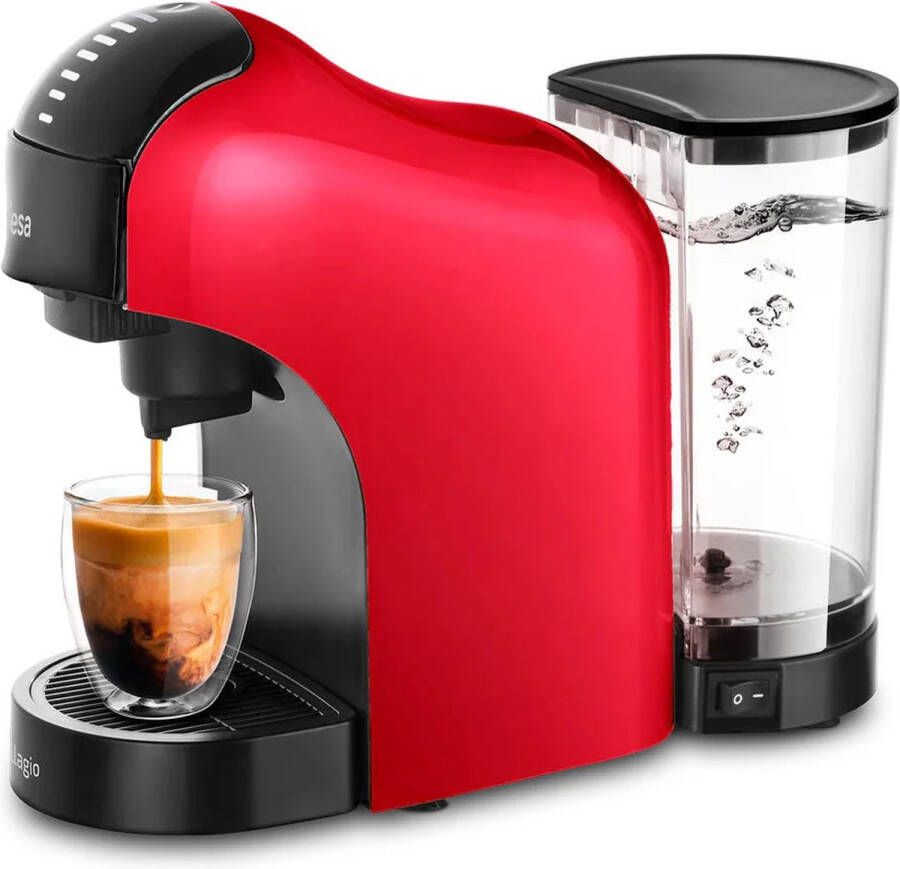 UFESA Bellagio Rossa Koffiepadmachine 3 in 1 Nespresso Dolce Gusto & verse koffie