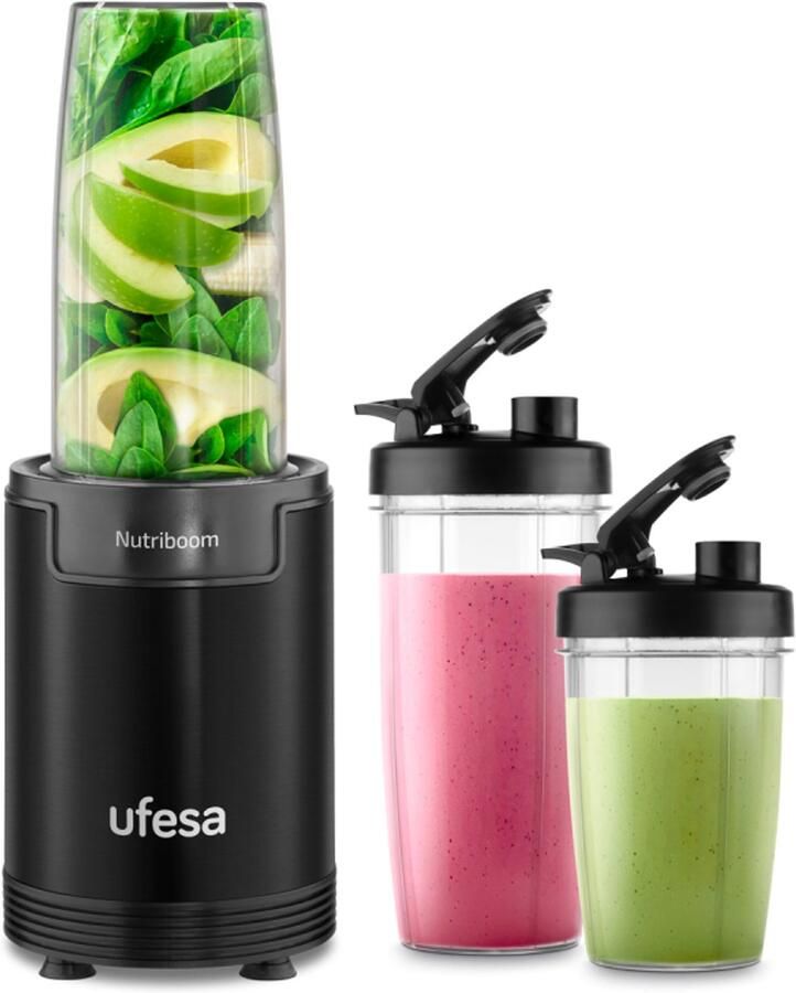 UFESA Nutriboom Blender 900 Watt incl. 2 drinkbekers
