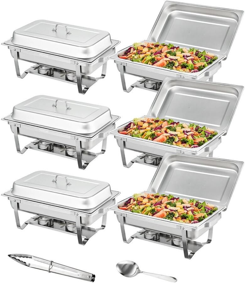 UJOY Buffetwarmer Houdt gerechten langdurig warm Professionele buffetverwarmer Deksel met handgreep Veelzijdig inzetbaar