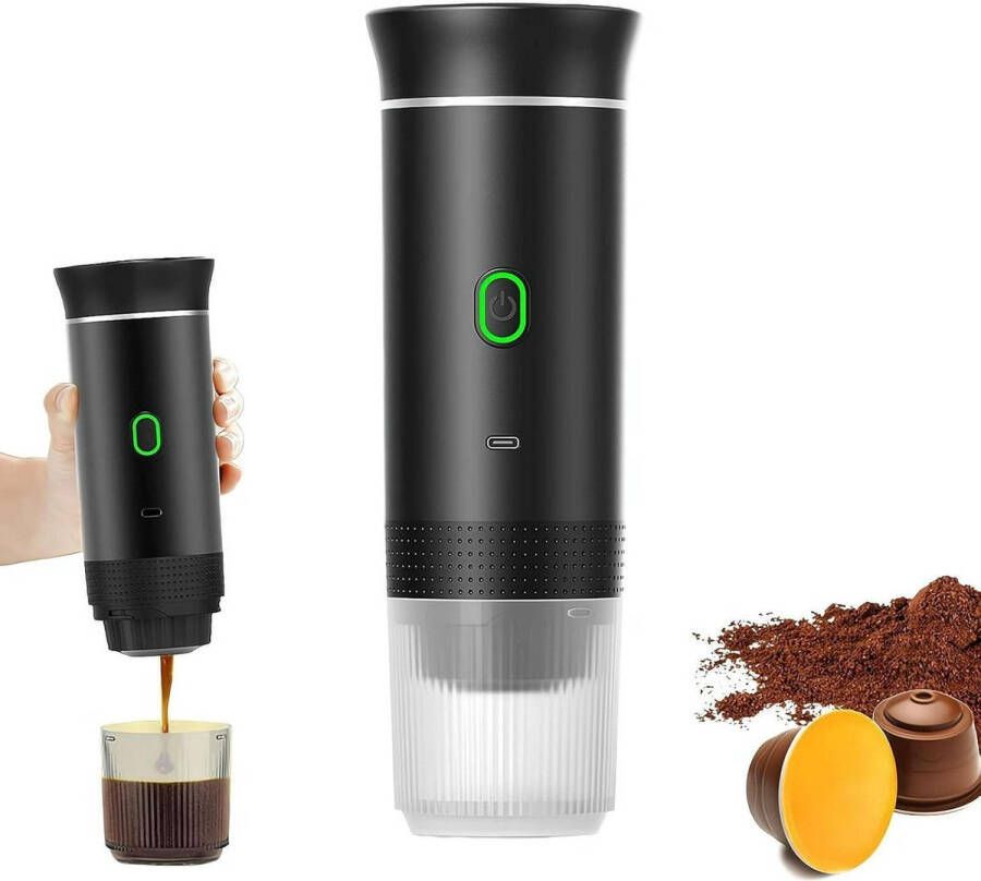 Ulisem Draagbare Koffiemachine 2-in-1 Serie Batterijgevoed Compact Design Voor Thuis & Outdoor Eenvoudig Schoonmaken