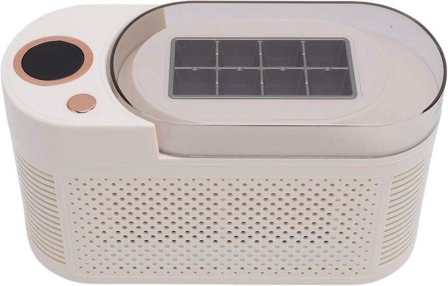 Unbranded Draagbare aanrecht-mini-ijsmachine ijsblokjesmaker met klem en ontdooistand 120 W aluminium 8 blokjes draagbare ijsmachine met autoadapter voor thuis en camping CB-gecertificeerd