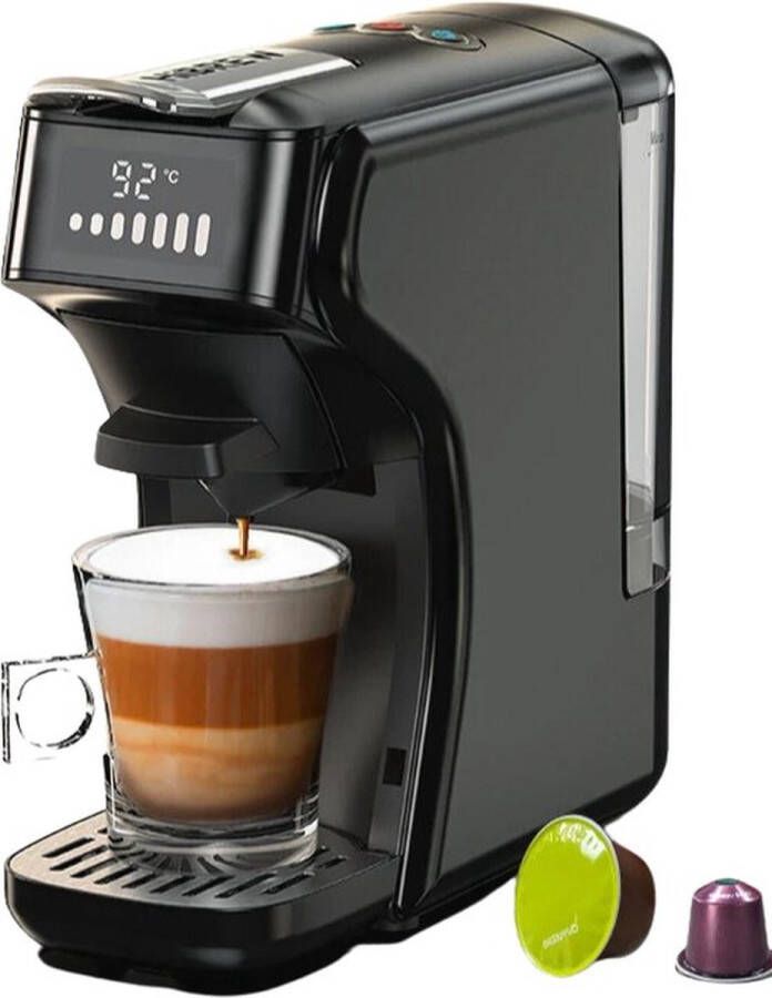 Unbranded Dropon 6 in 1 Espressomachine Capsule Koffiemachine Cappuccino Dolce Gusto Koffiecup machine Dolce Gusto Apparaten- zwart